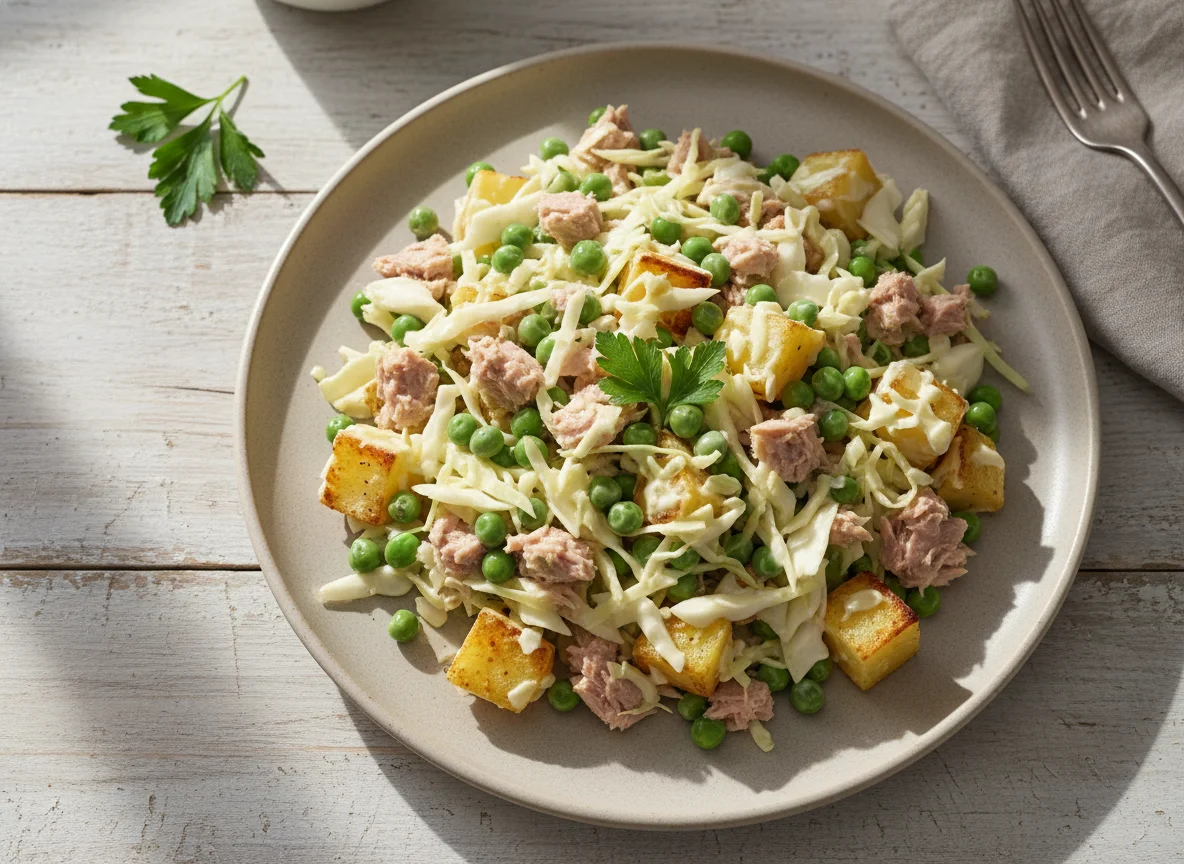 Ensalada de atún con papas photo