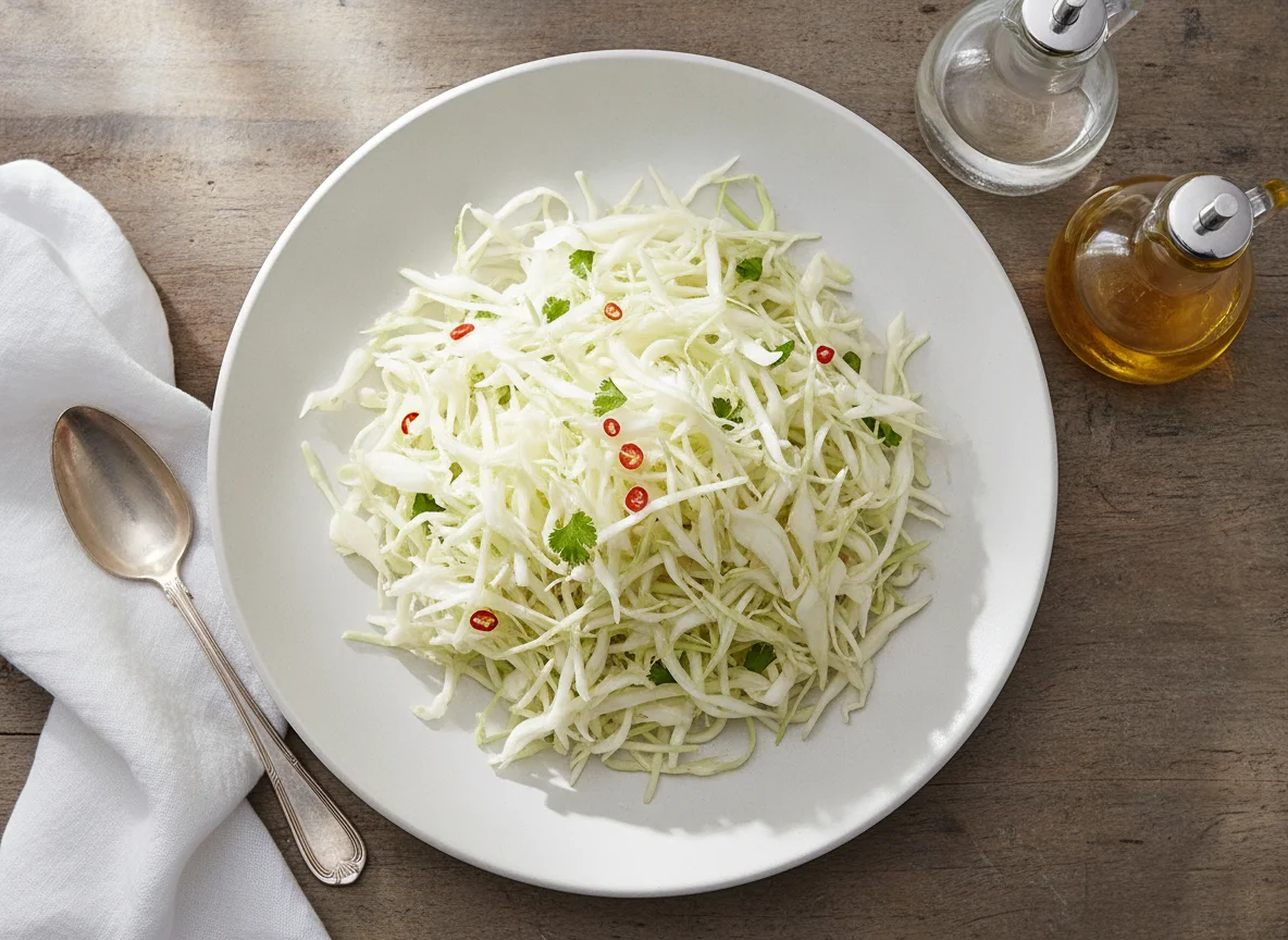 Ensalada de col blanca photo