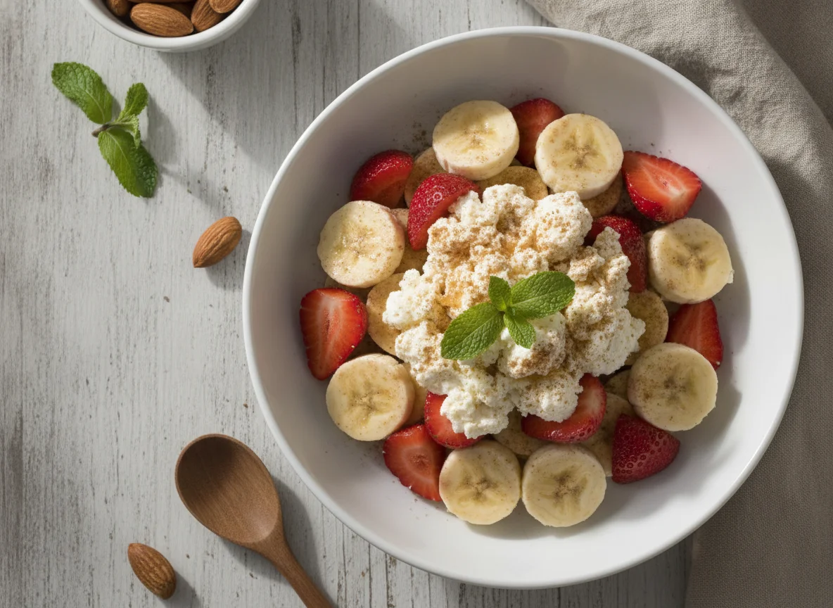 Ensalada de frutas con requesón photo