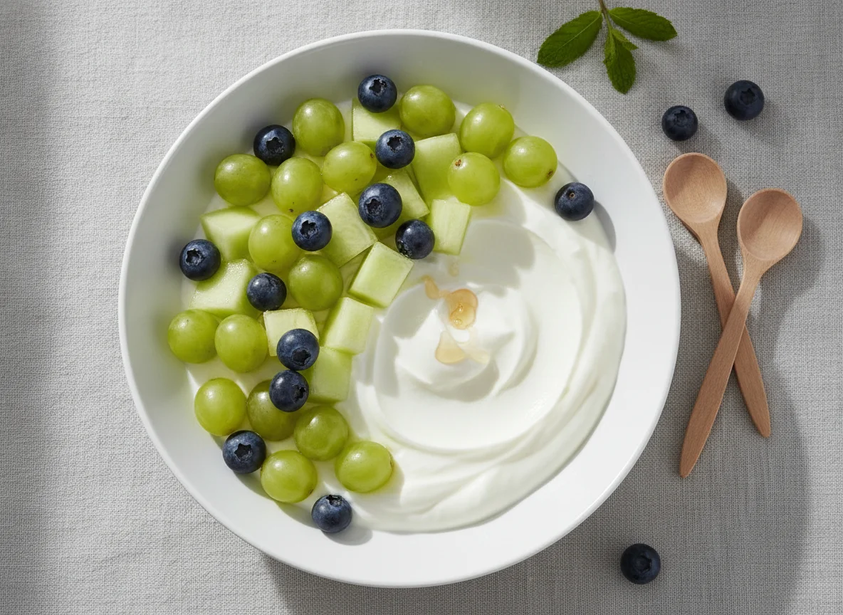 Ensalada de frutas con yogur photo