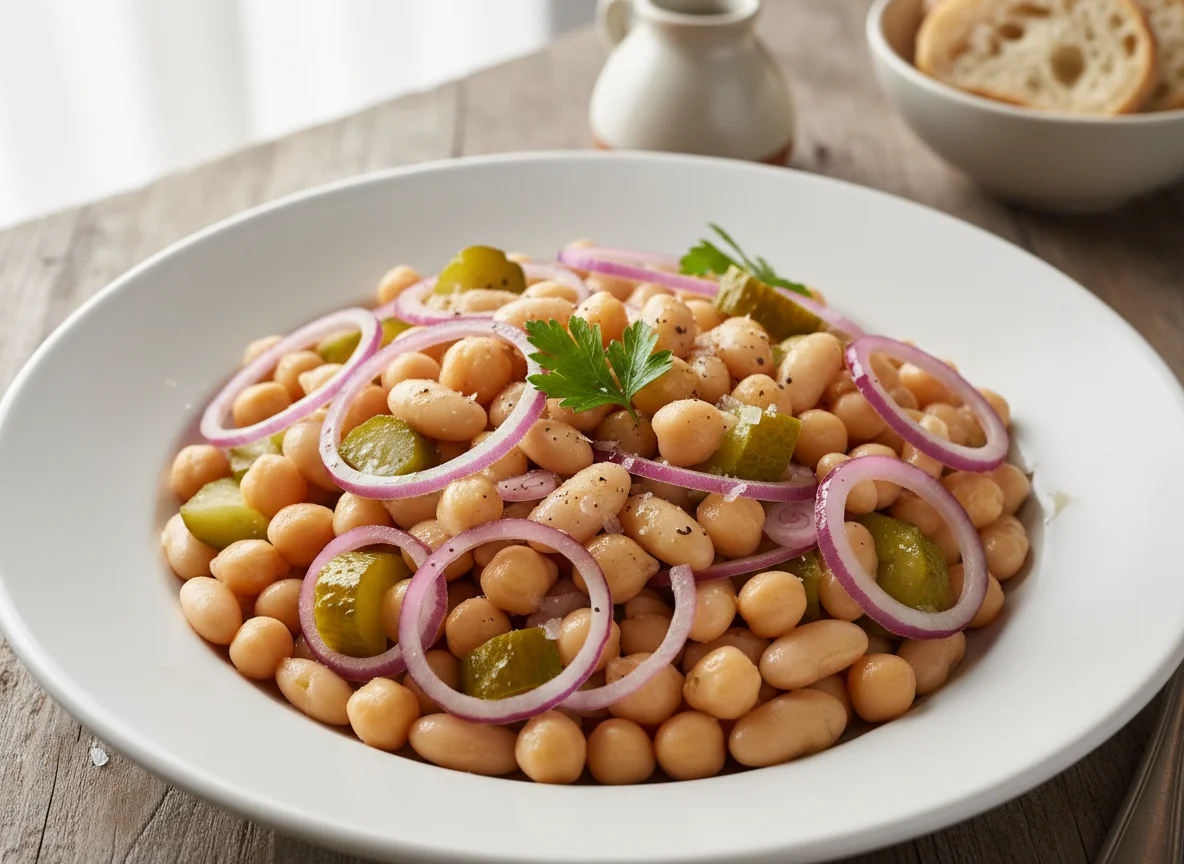 Ensalada de garbanzos y alubias photo