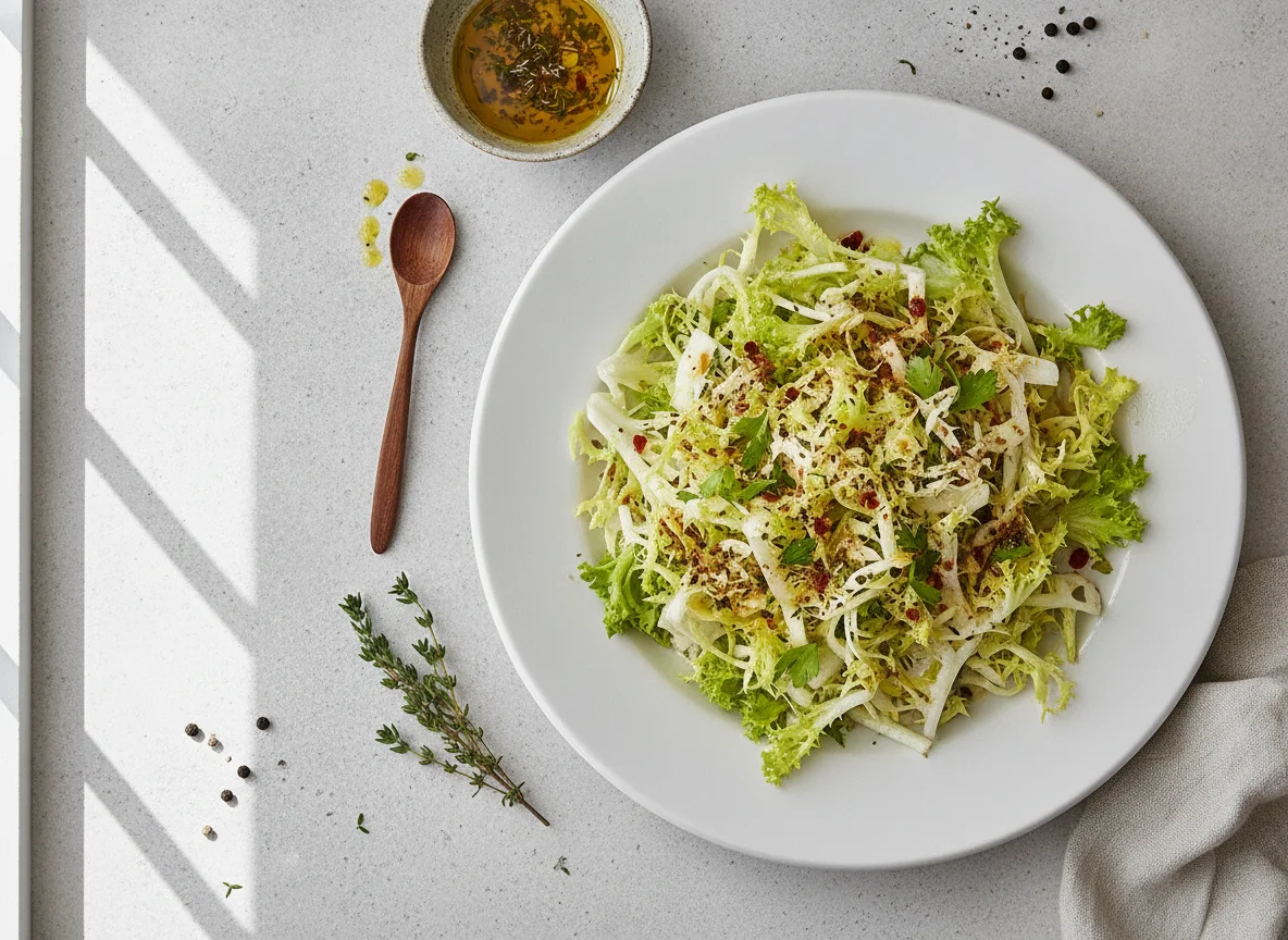 Ensalada de lechuga con aliño photo