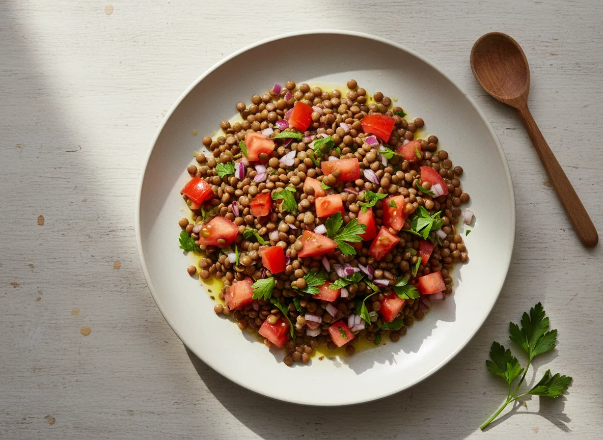 Ensalada de lentejas photo