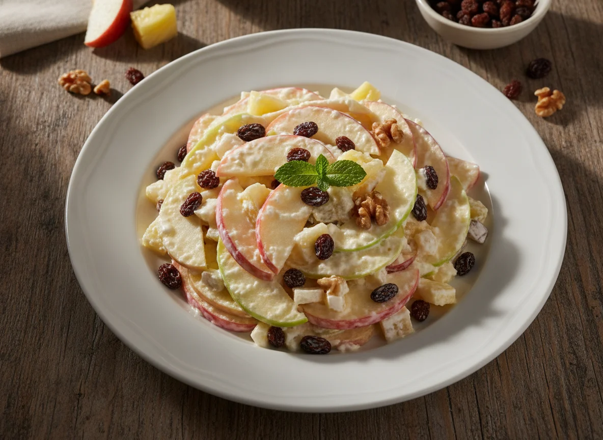 Ensalada de manzana photo