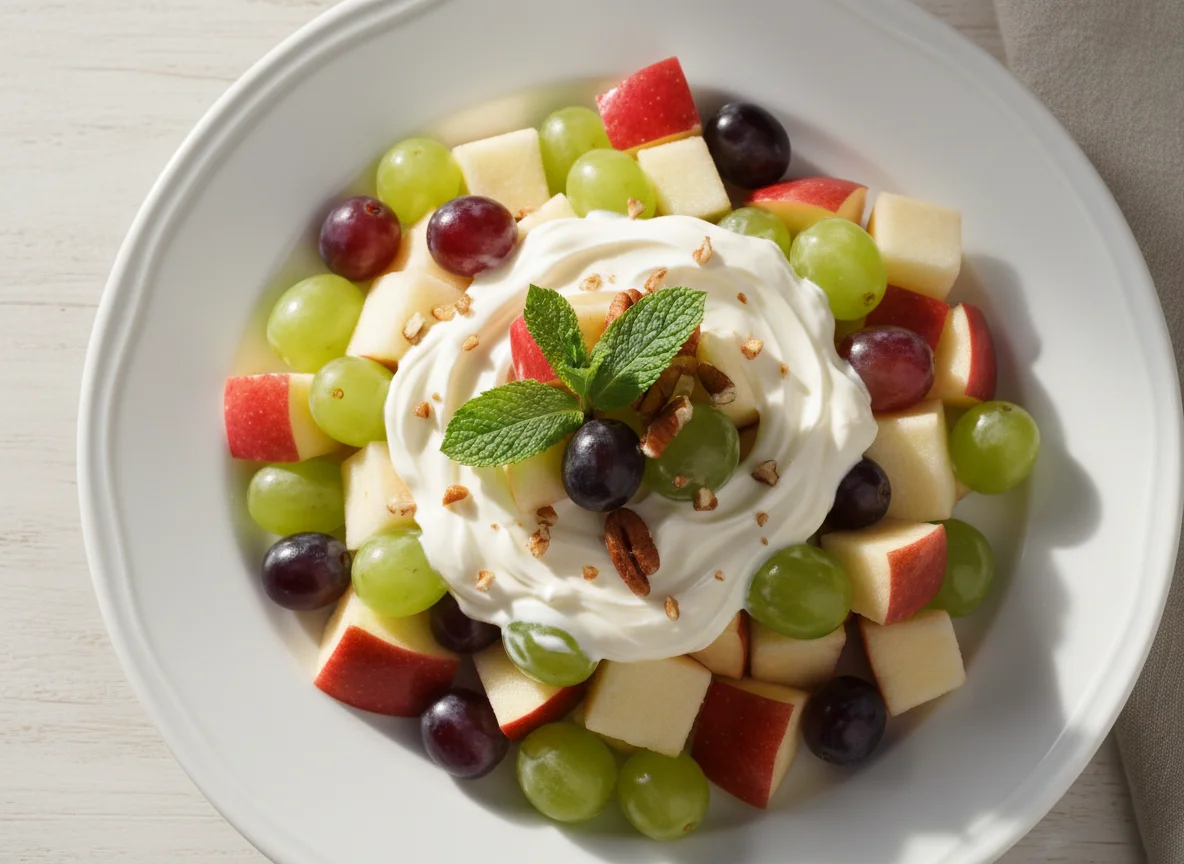 Ensalada de manzana con crema photo