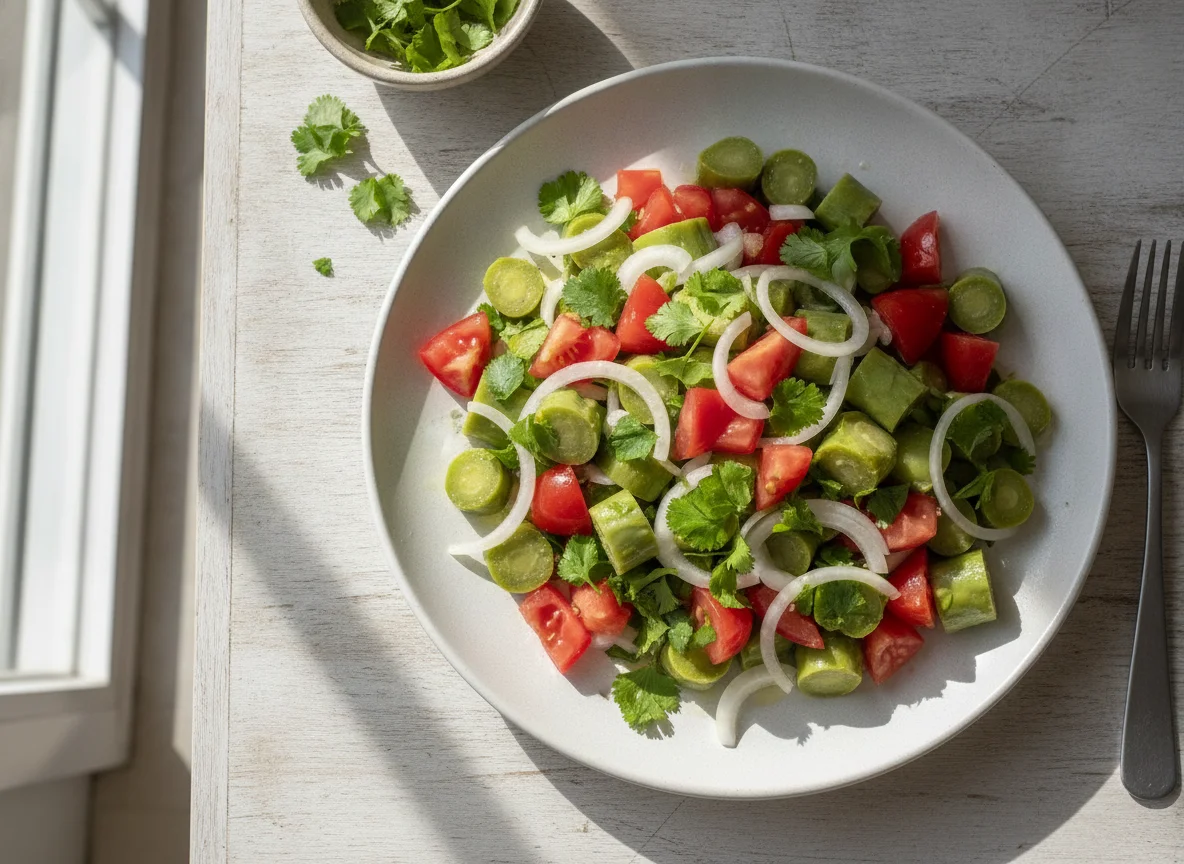Ensalada de nopales a la mexicana photo