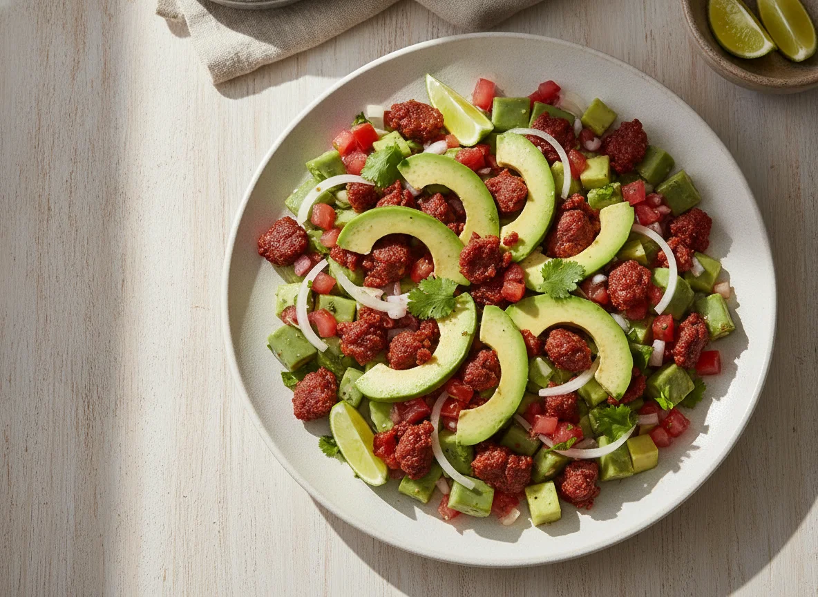 Ensalada de nopales con chorizo photo