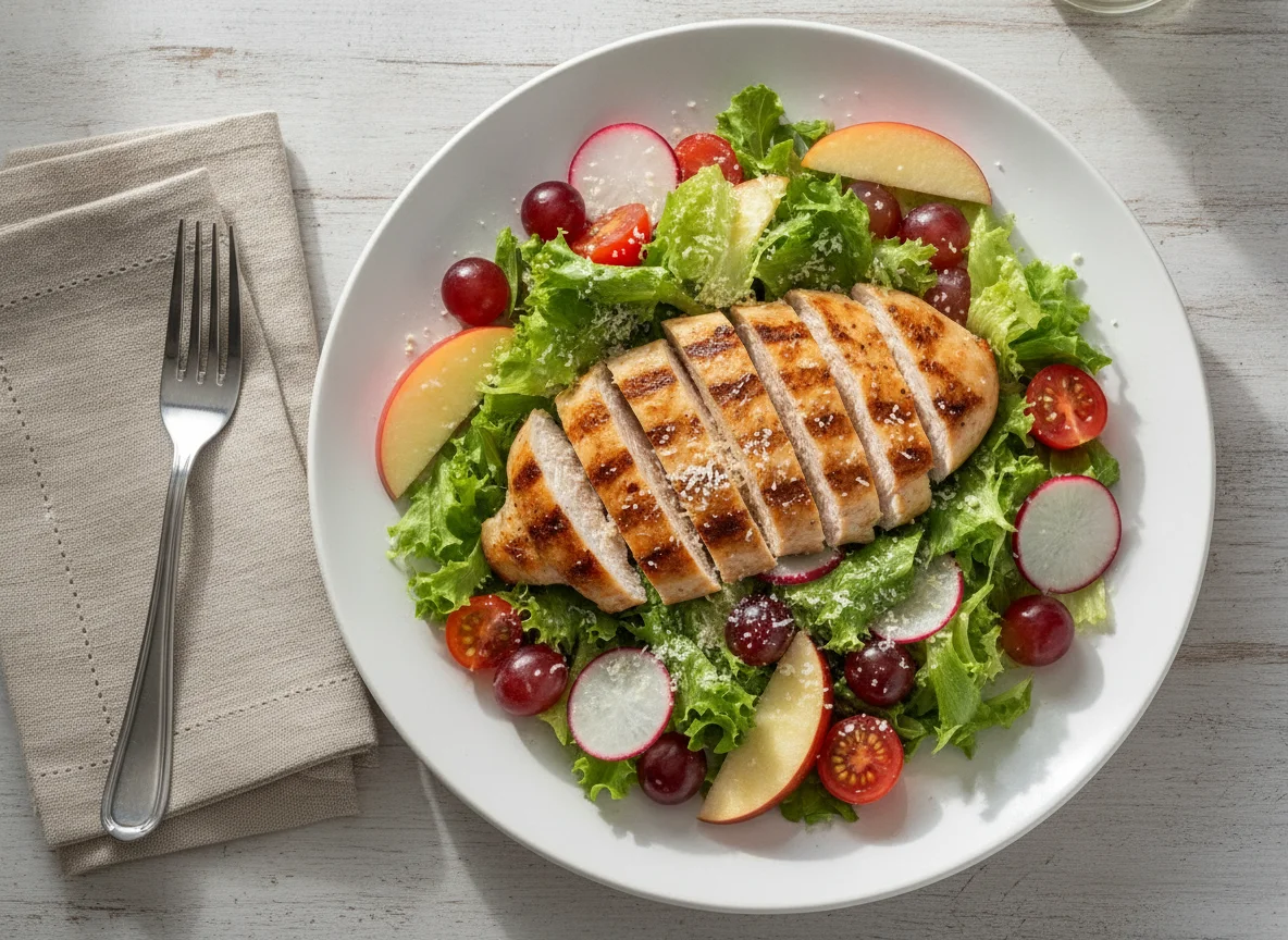 Ensalada de Pollo a la Parrilla con Frutas photo