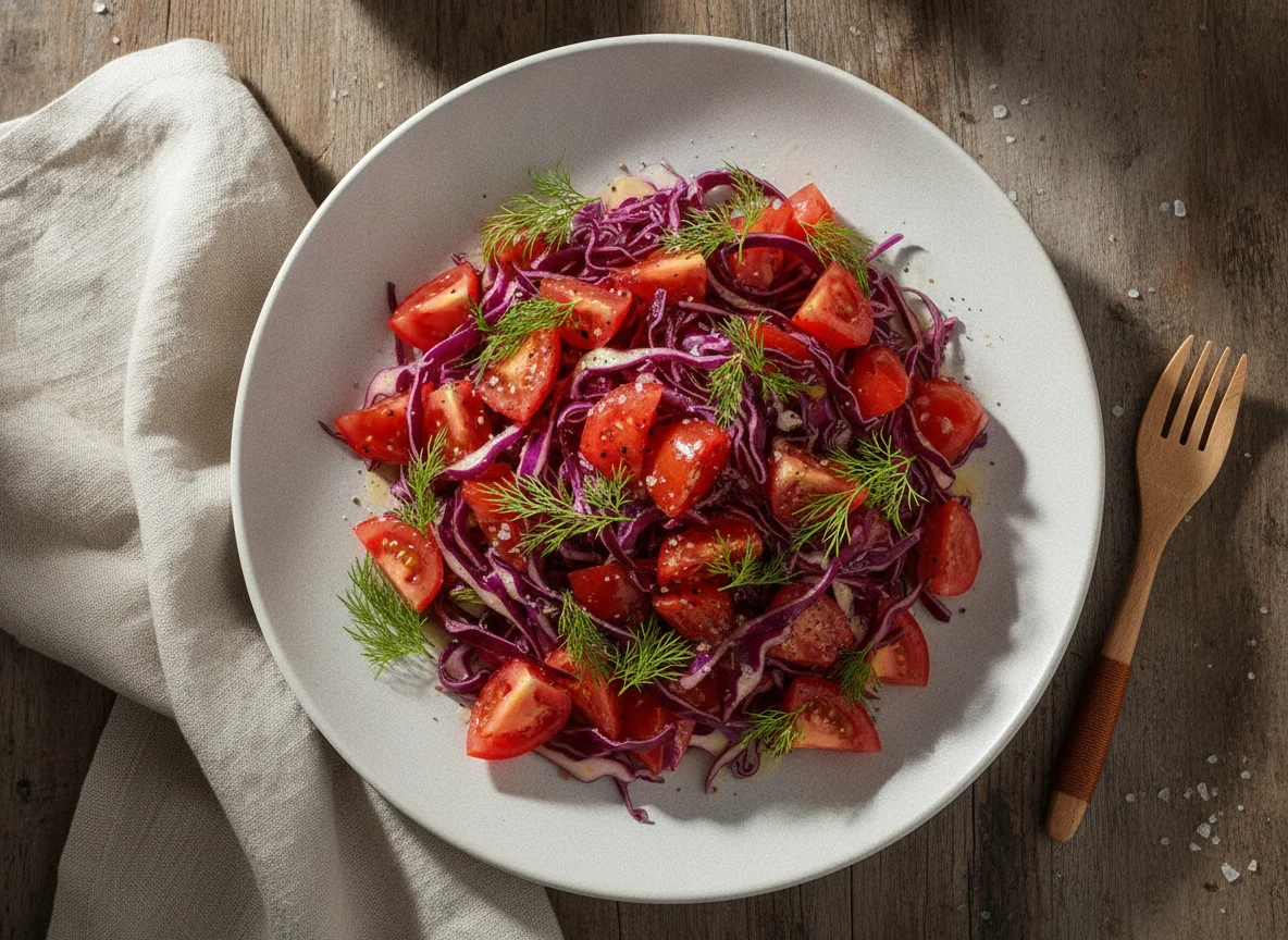 Ensalada de tomate y col photo