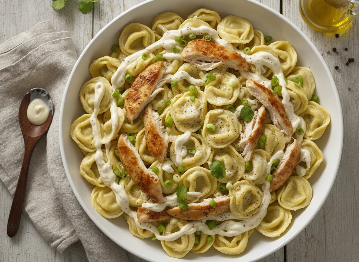Ensalada de Tortellini con Pollo y Aderezo Cremoso photo