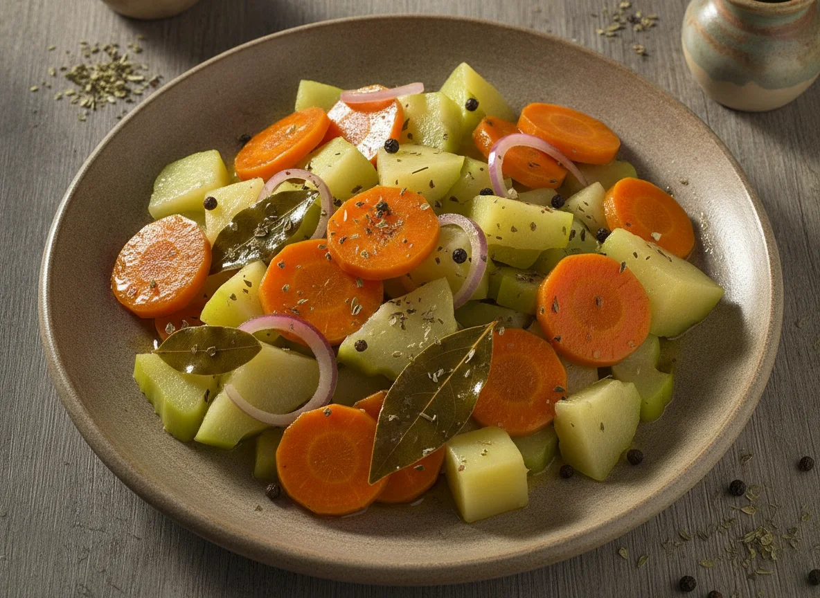 Ensalada de verduras en escabeche photo
