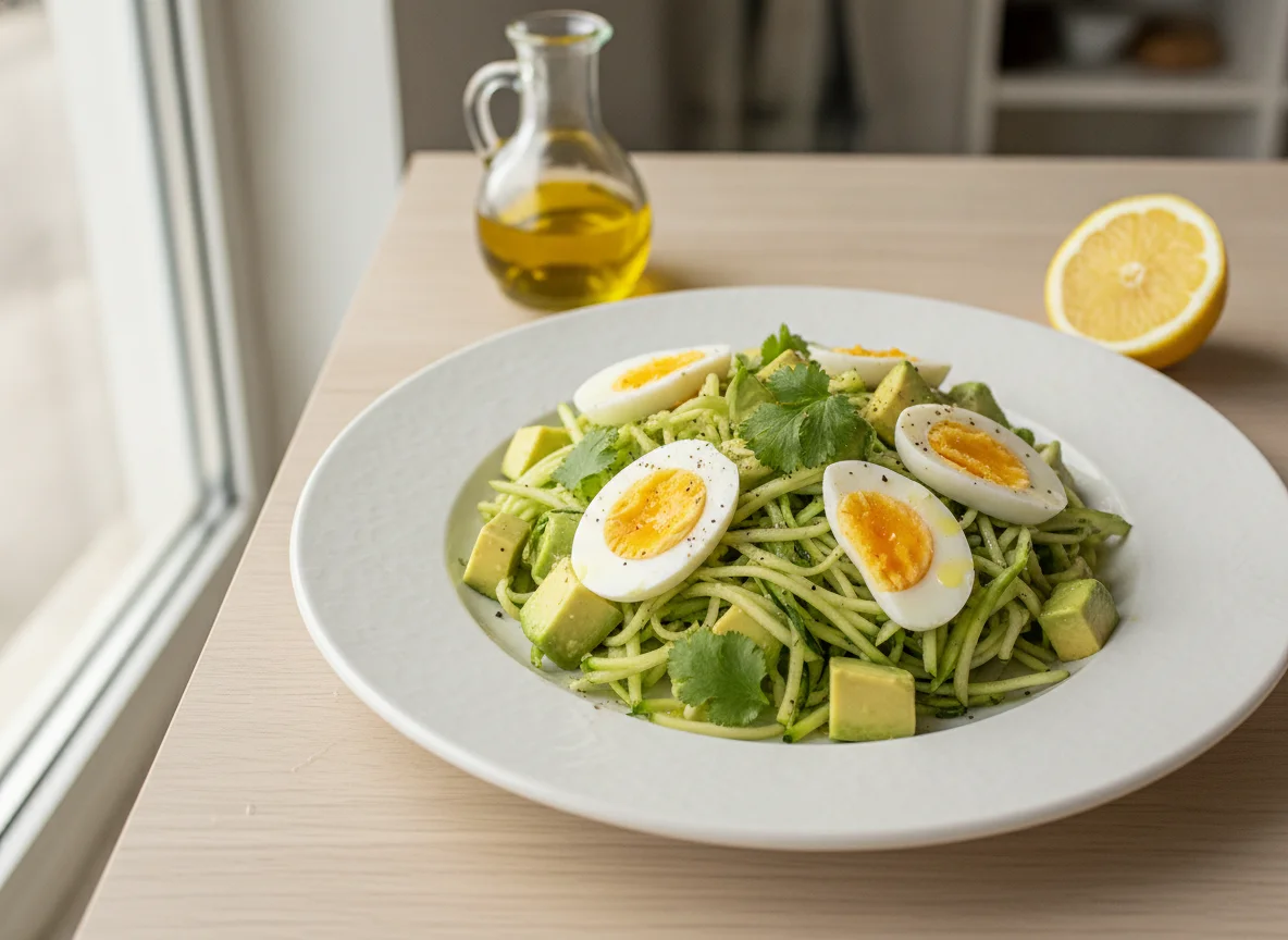 Ensalada de zapallo italiano y palta photo