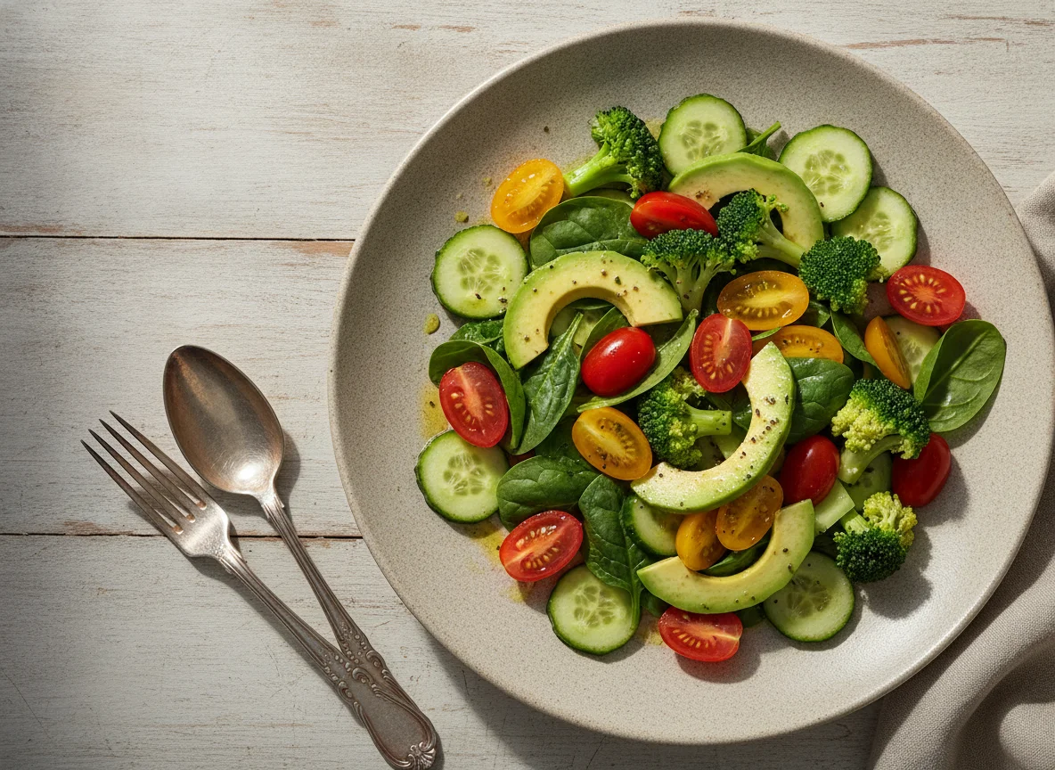 Ensalada fresca de vegetales photo