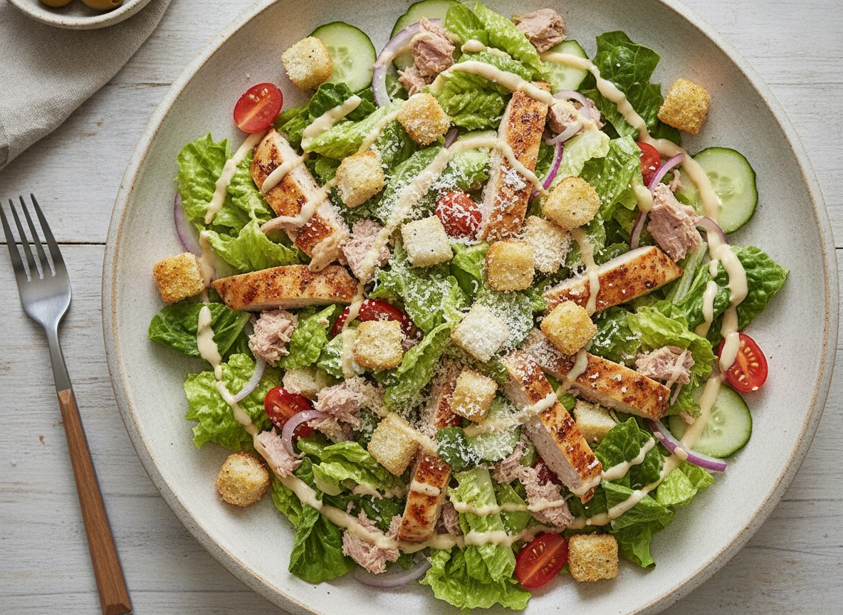 Ensalada Gran César con Atún photo