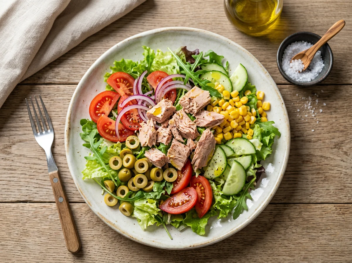 Ensalada mixta con atún photo