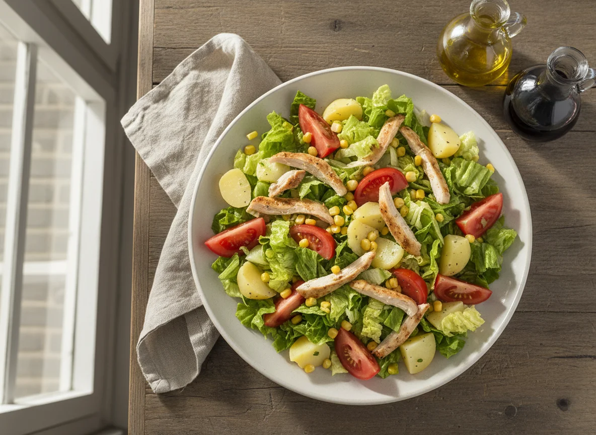 Ensalada mixta con pollo photo