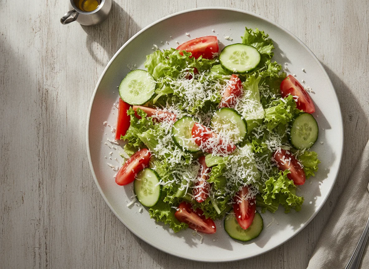 Ensalada mixta con queso photo
