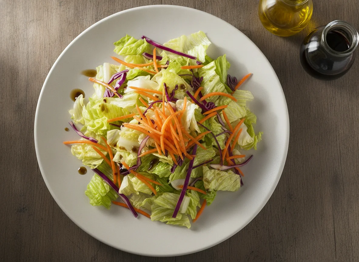 Ensalada mixta con vinagreta photo