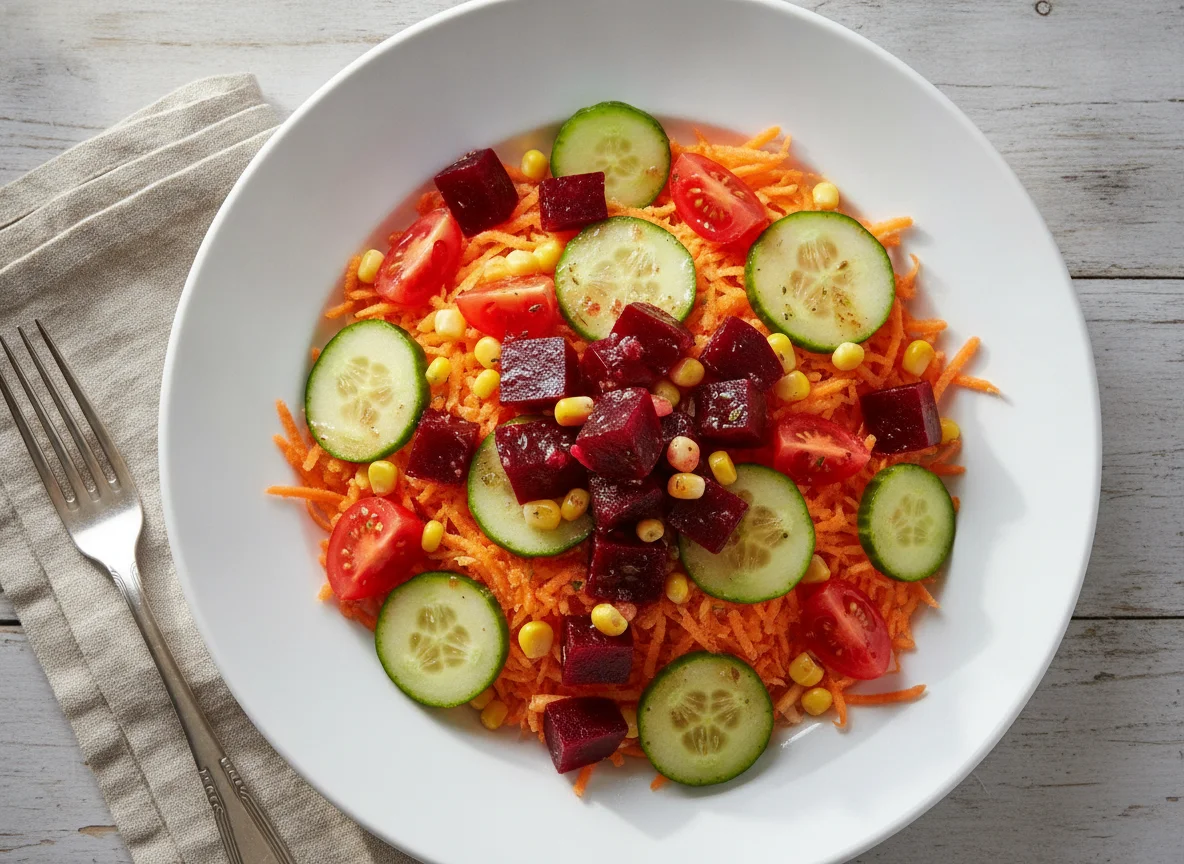 Ensalada mixta de vegetales photo