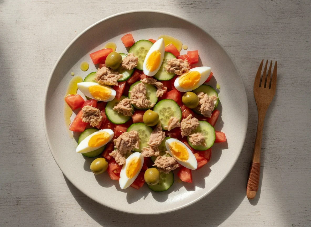 Ensalada Murciana con Atún y Aceitunas photo
