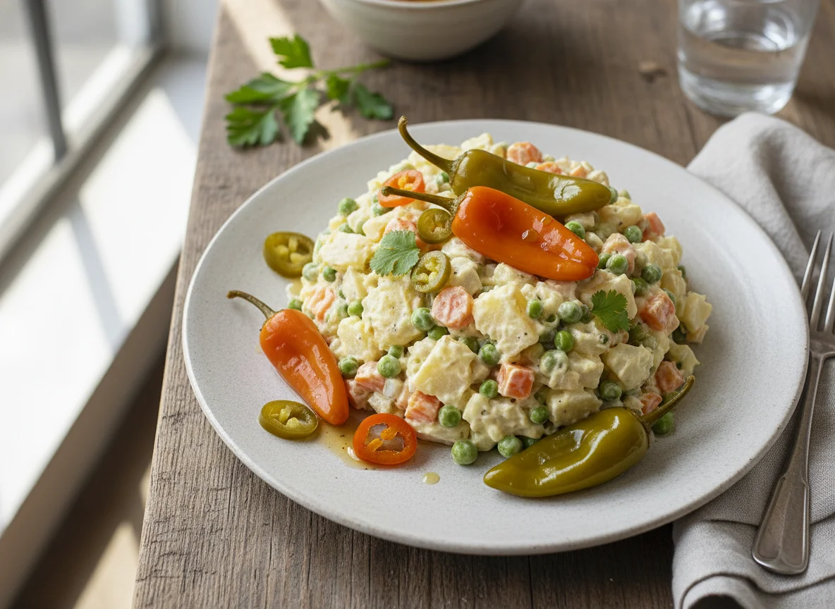 Ensalada Rusa con Chiles en Vinagre photo
