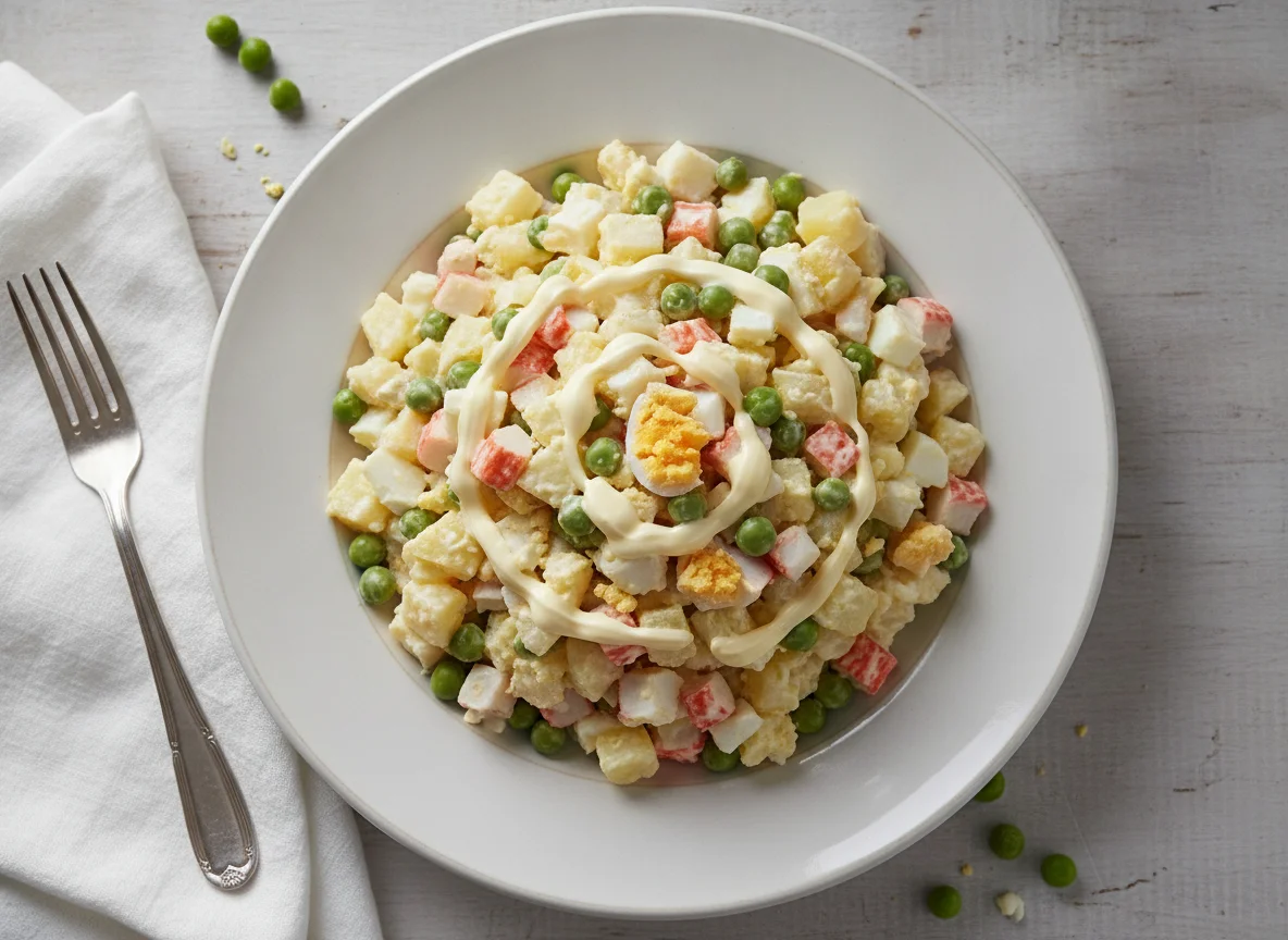 Ensalada Rusa con Surimi photo