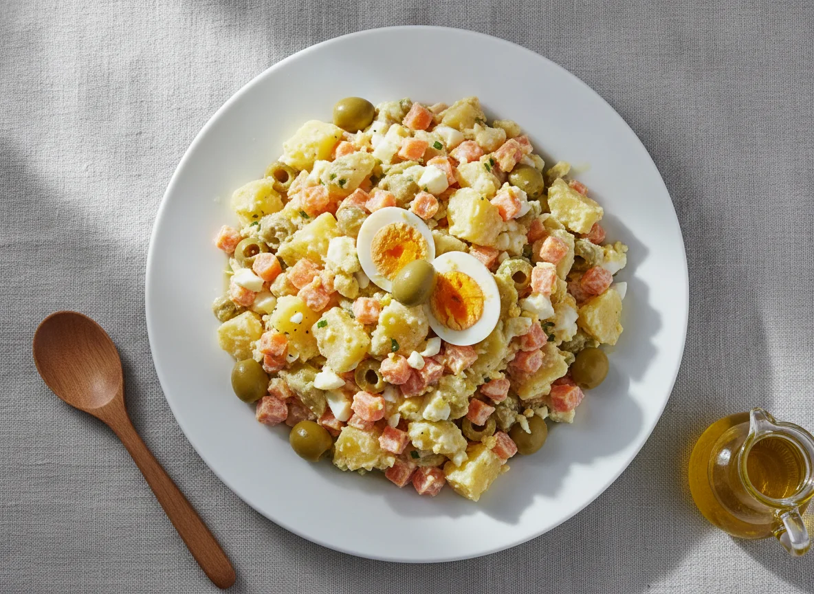 Ensaladilla de patata y zanahoria photo