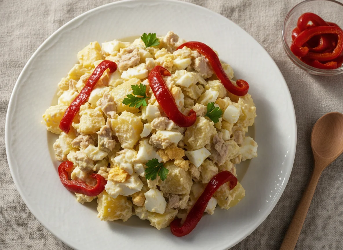 Ensaladilla rusa con pimientos photo
