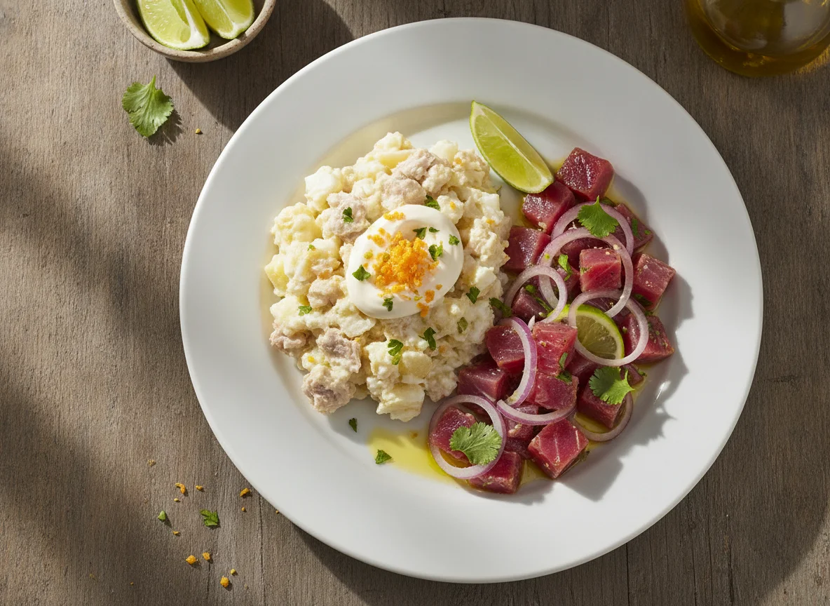 Ensaladilla y Ceviche de Atún photo