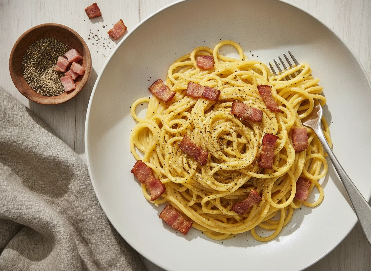 Espagueti a la Carbonara photo
