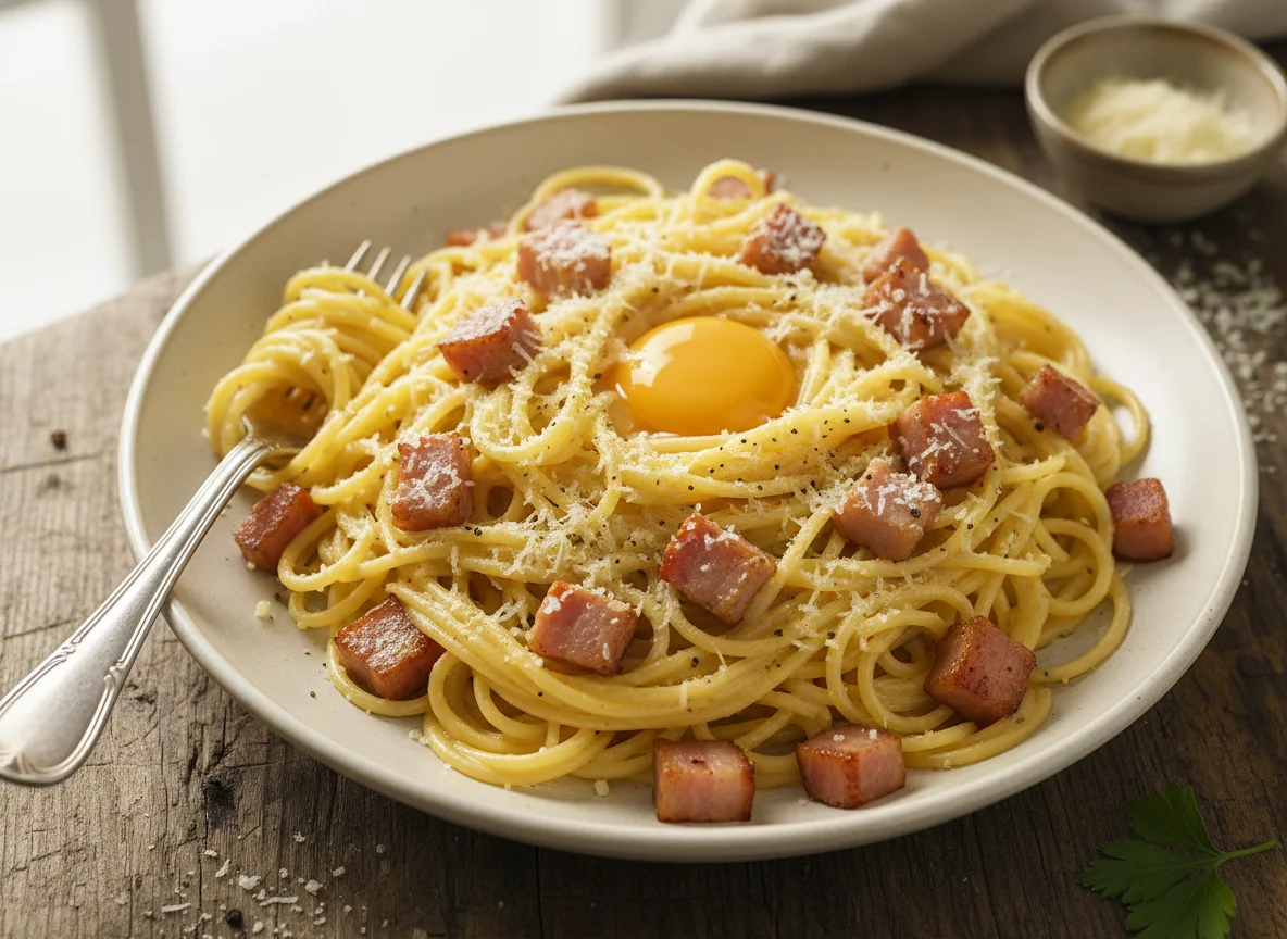 Espaguetis a la Carbonara photo