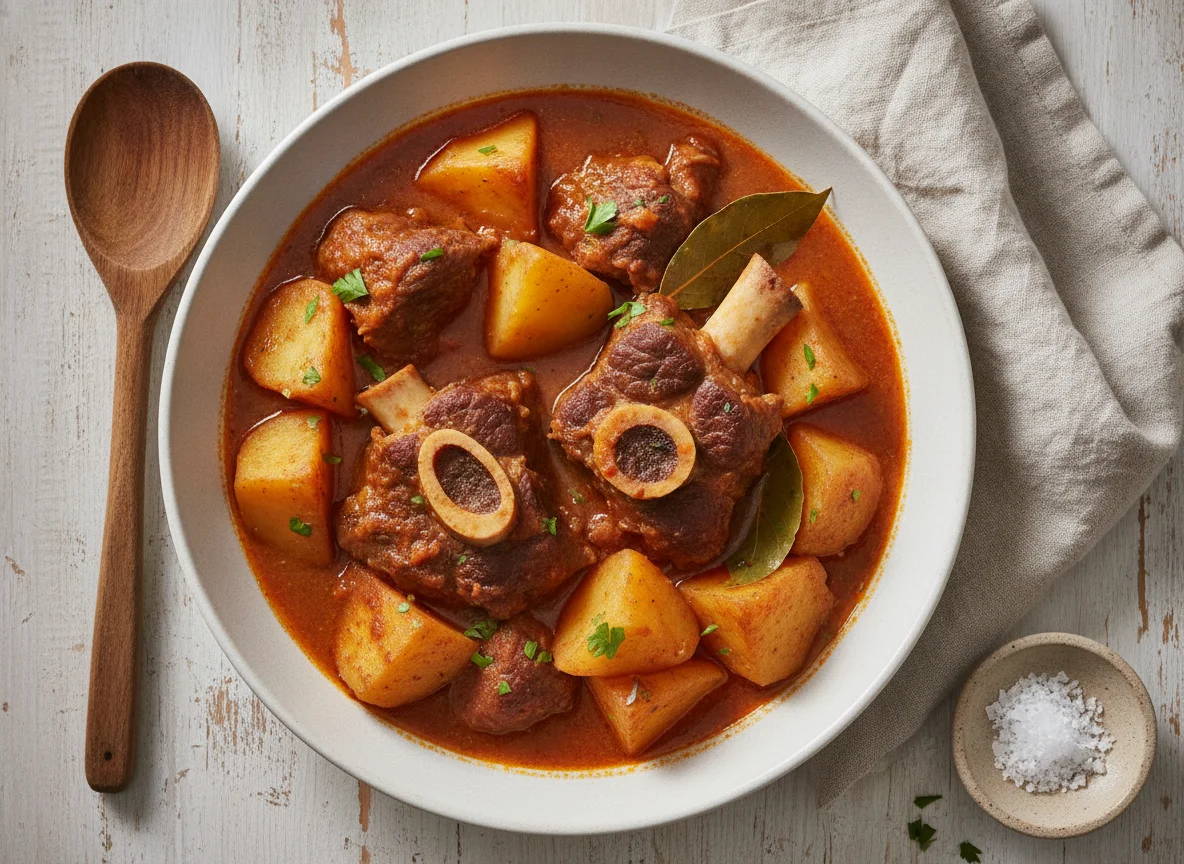 Estofado de carne con papas photo