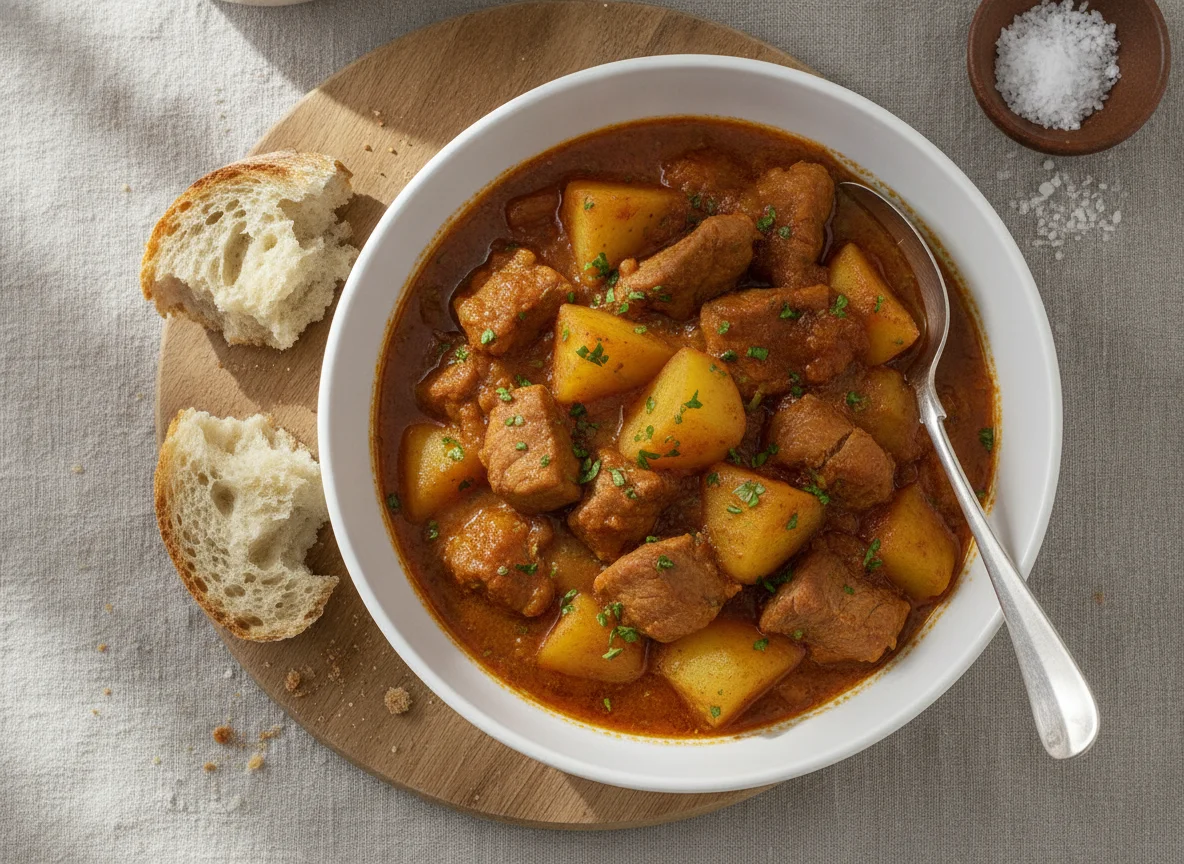 Estofado de carne con patatas photo