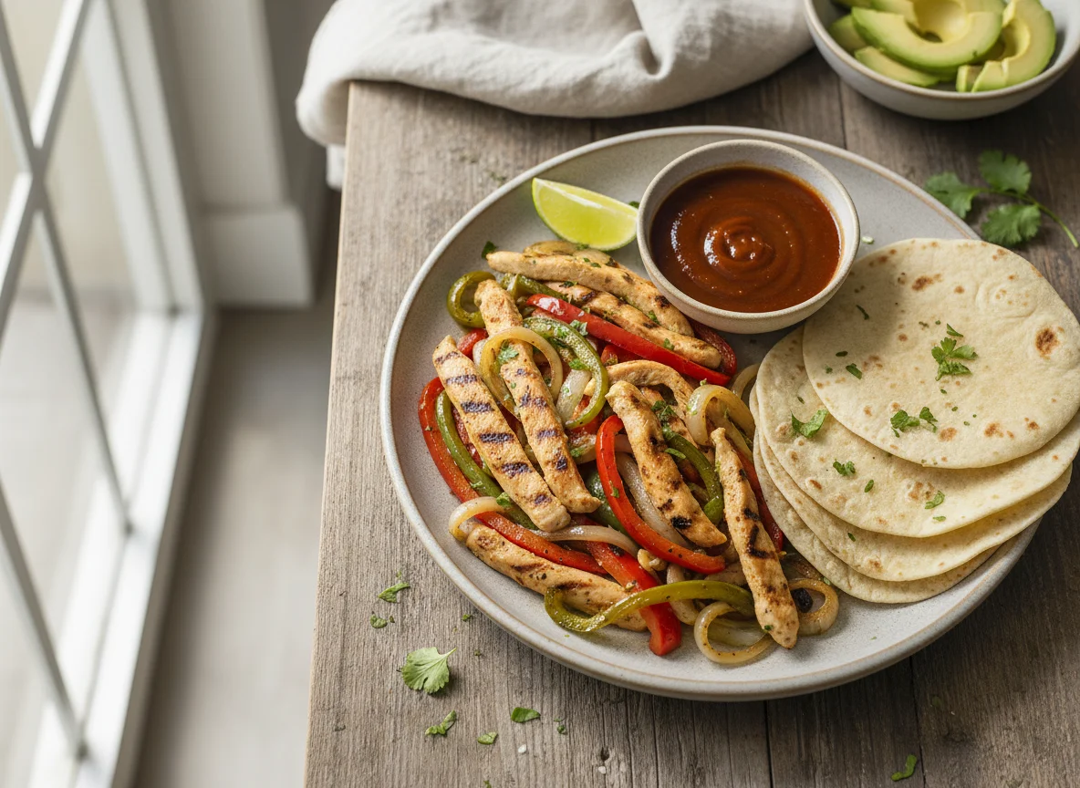 Fajitas de pollo photo