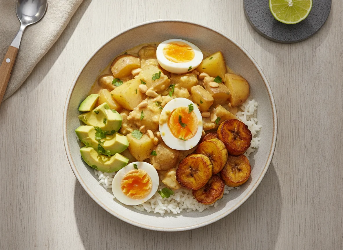 Fanesca o Guiso Ecuatoriano con Arroz photo