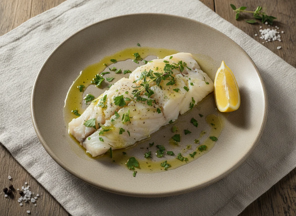 Filetes de pescado al vapor photo