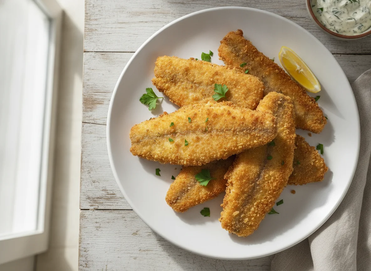 Filetes de pescado rebozado photo
