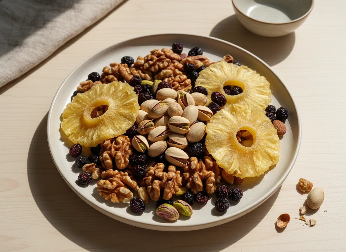 Frutas y frutos secos variados photo