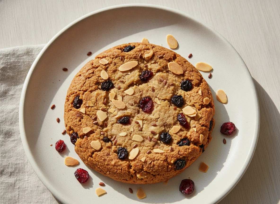 Galleta con almendras y frutos secos photo