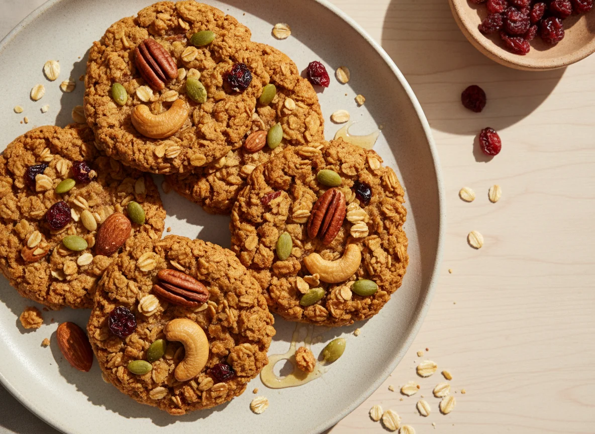 Galleta de granola y frutos secos photo