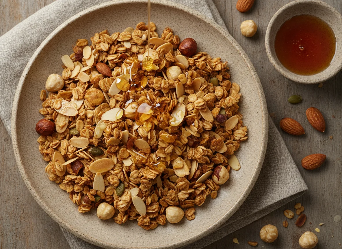 Granola con frutos secos photo