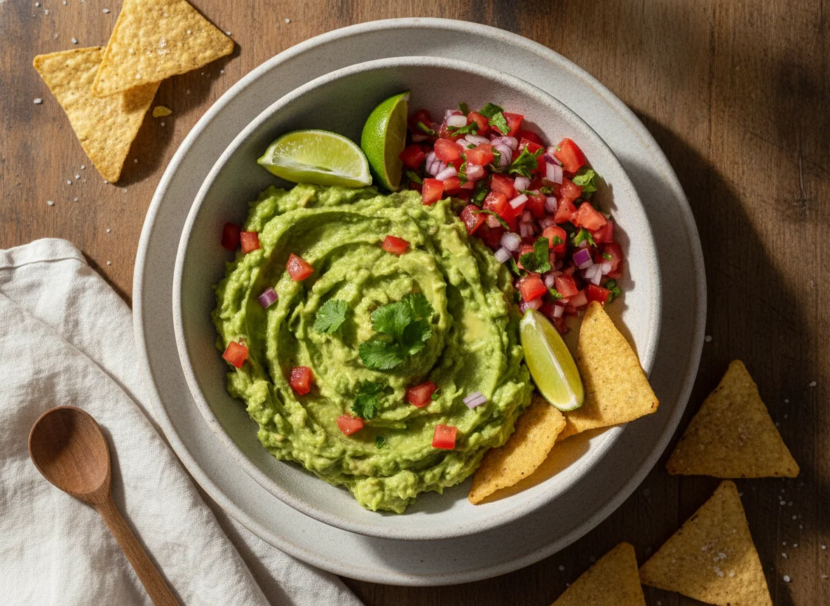 Guacamole con pico de gallo photo