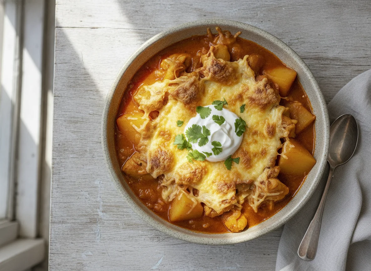 Guisado de Pollo con Papa y Queso photo