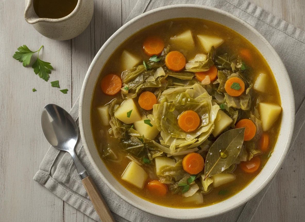 Guiso de col con verduras photo