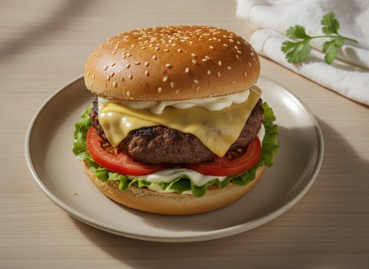 Hamburguesa carne molida photo