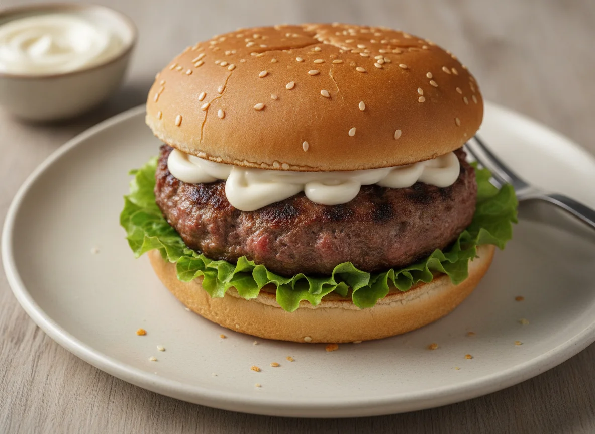 Hamburguesa casera photo