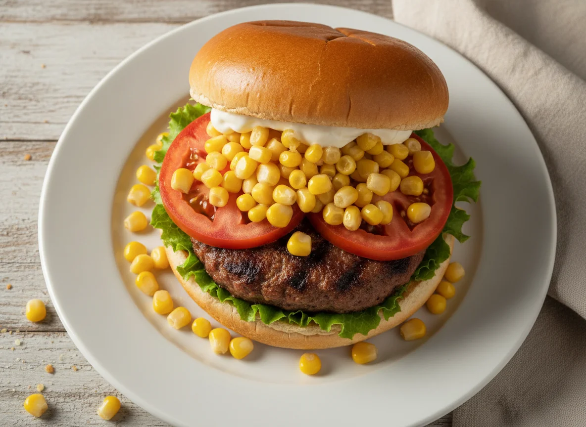 Hamburguesa completa con choclo photo
