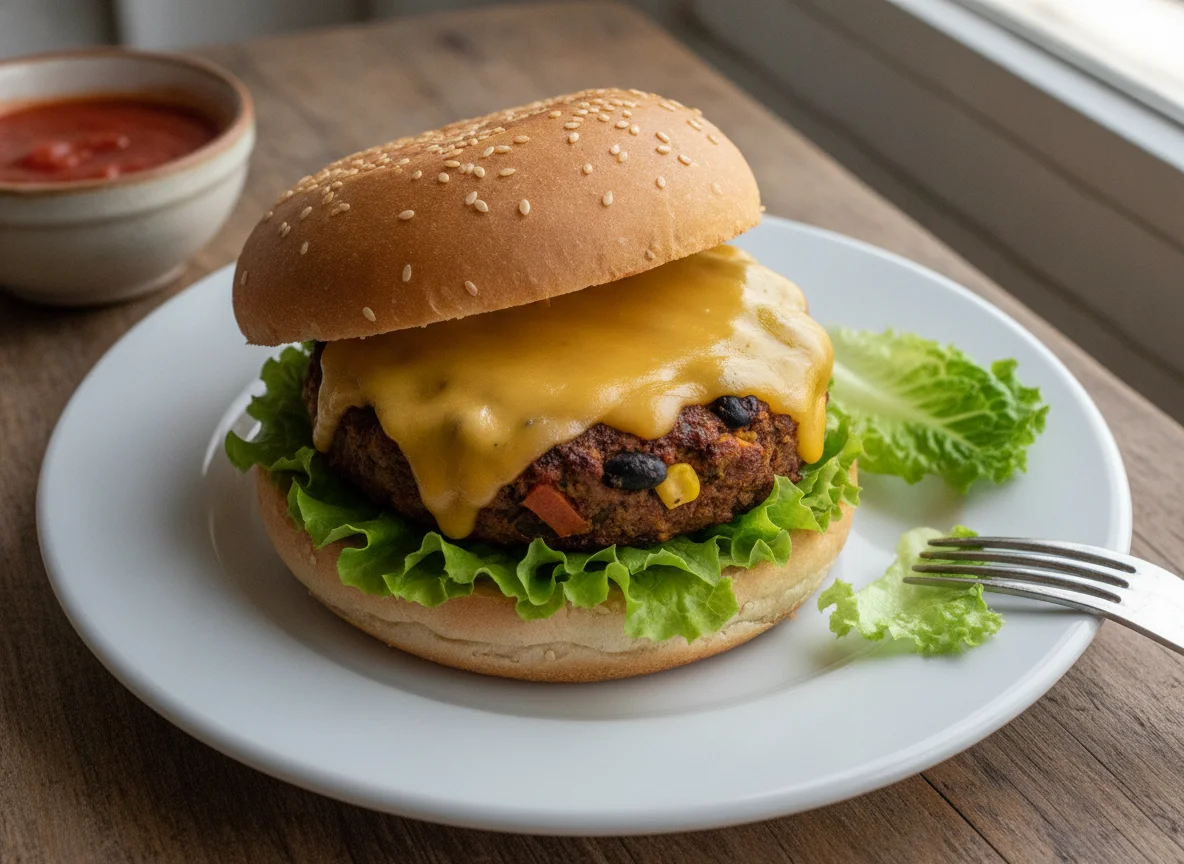 Hamburguesa vegetal photo