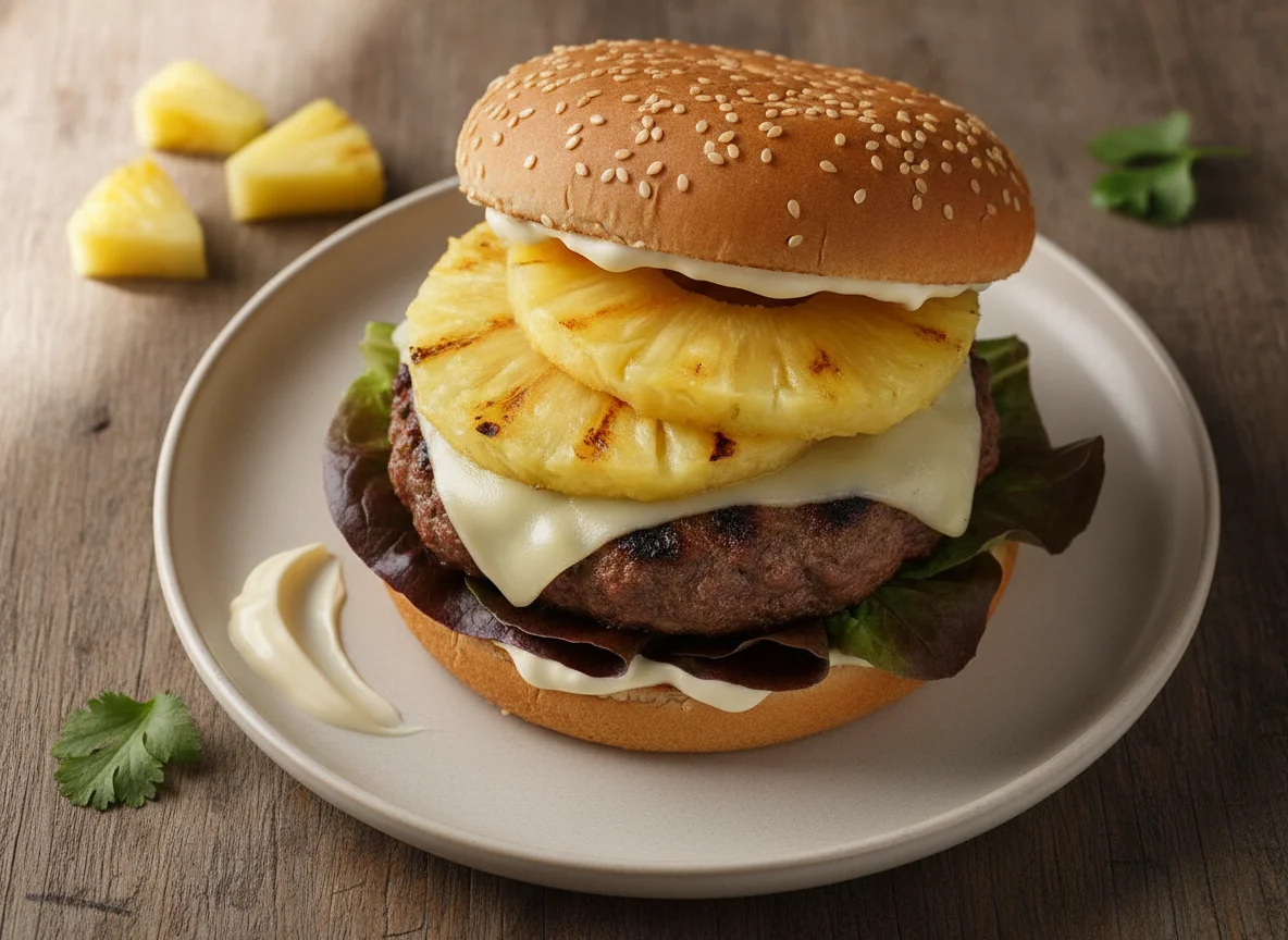 Hamburguesas con piña photo