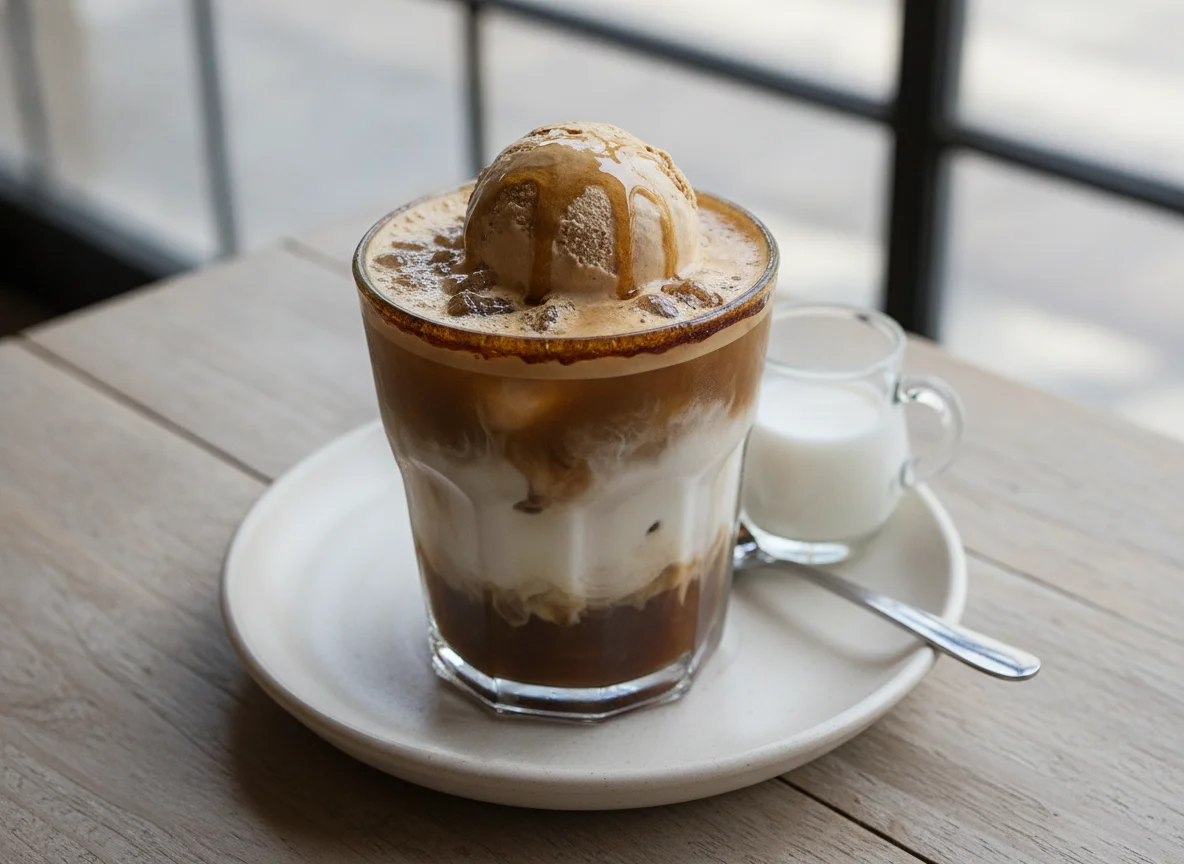 Helado Latte con Bebida de Coco photo